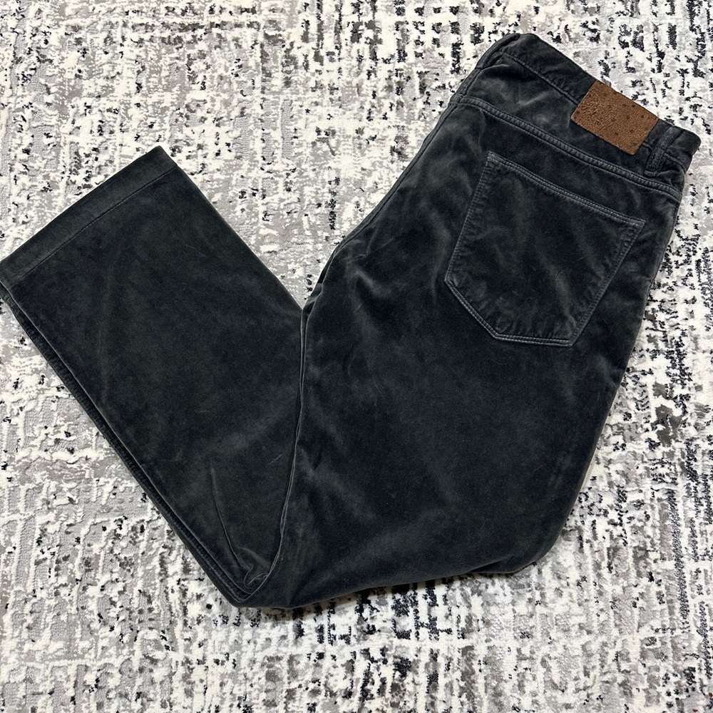 Massimo Alba Men’s Dark Grey Velvet Pants 34x29